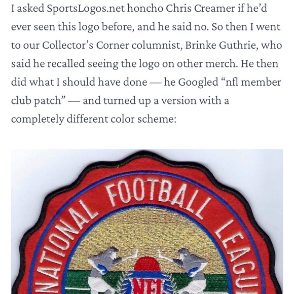RARE VINTAGE Original Authentic NFL League Member player patch. - Picture 9 of 11
